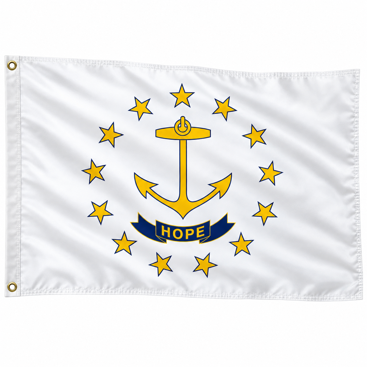 Nylon Rhode Island State Flag-3'x5' to 6x10'