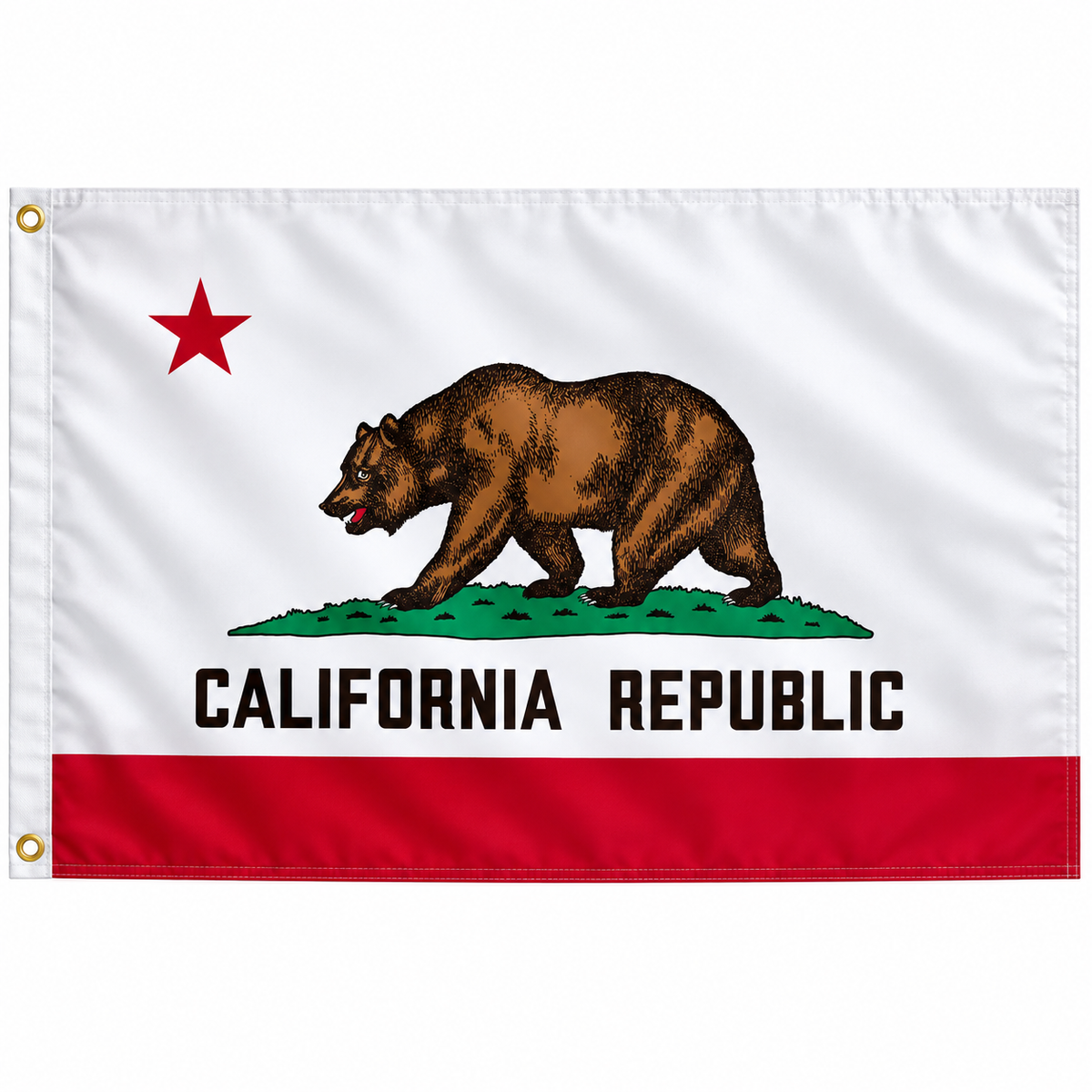Nylon California State Flag-3'x5' to 6x10'