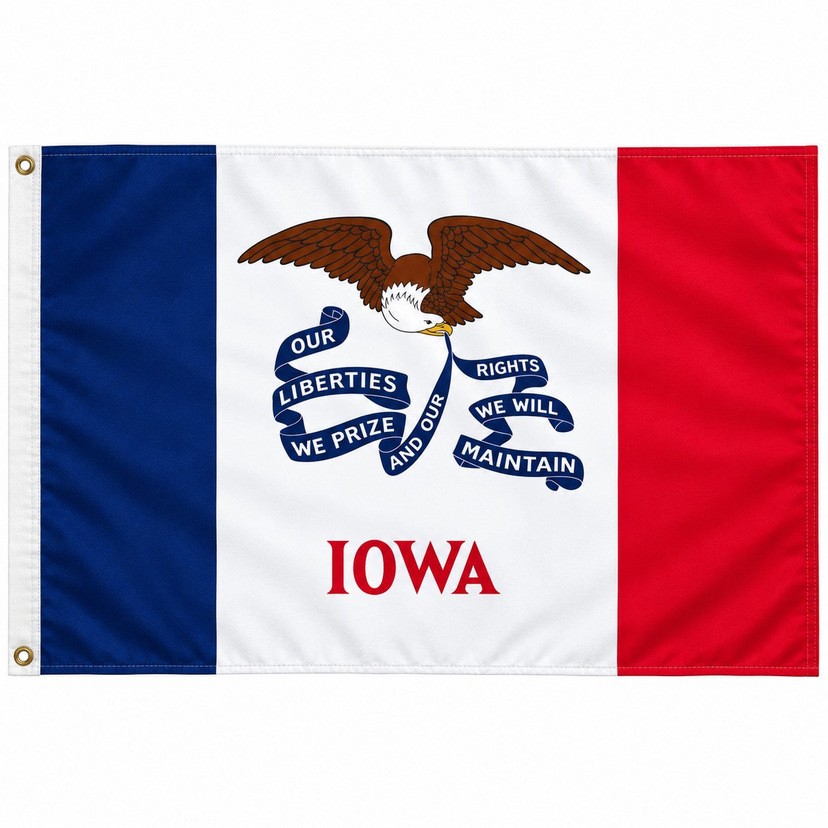 Nylon Iowa State Flag-3'x5' to 6x10'