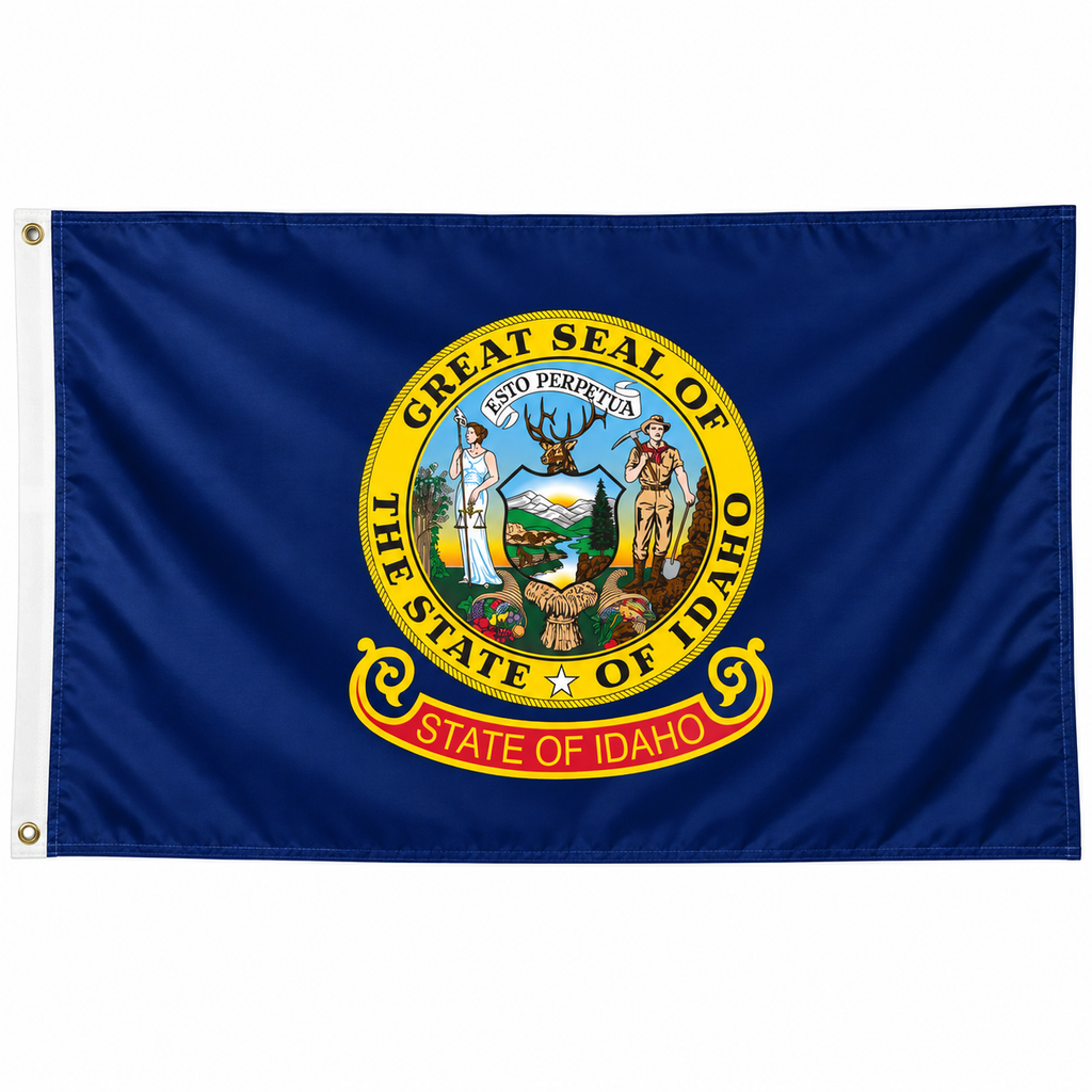Nylon Idaho State Flag-3'x5' to 6x10'