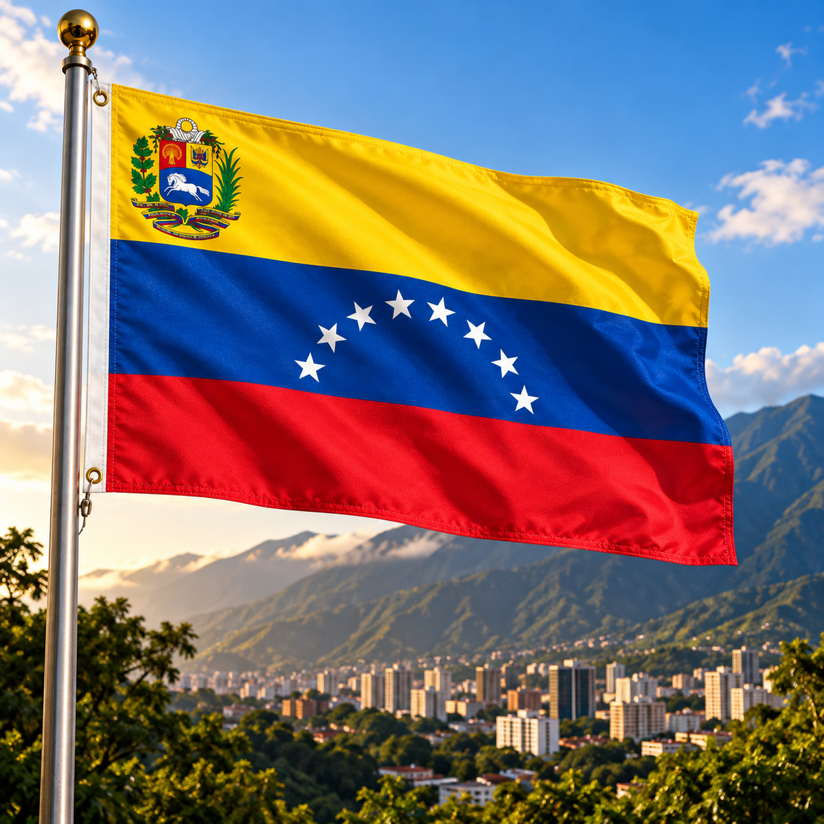 Venezuela Flag 2'x3' to 5'x8' Nylon