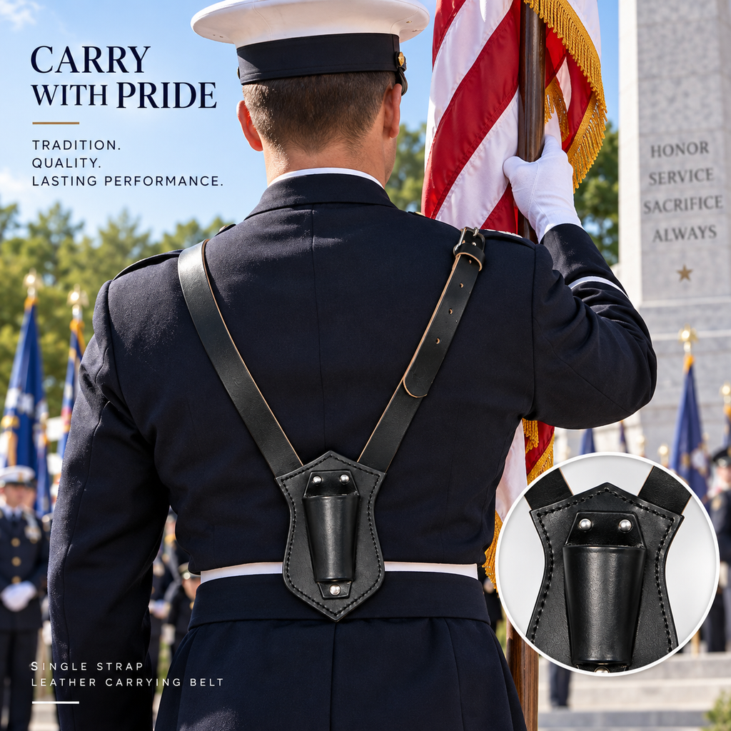 Single-Strap Flagpole Carrying Belt