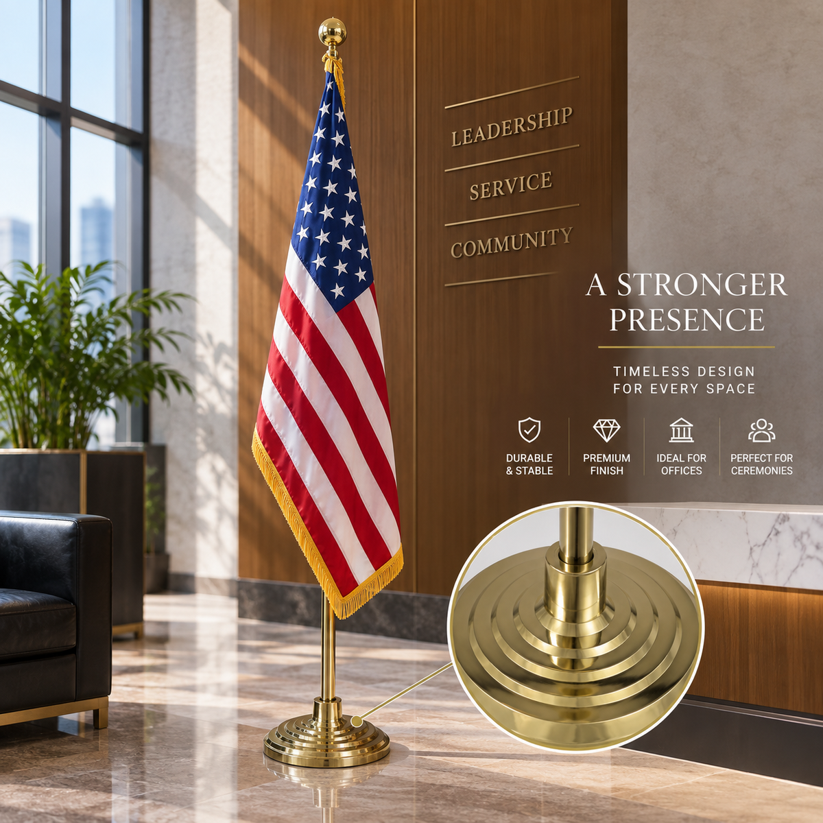 Regent Flagpole Floor Stand