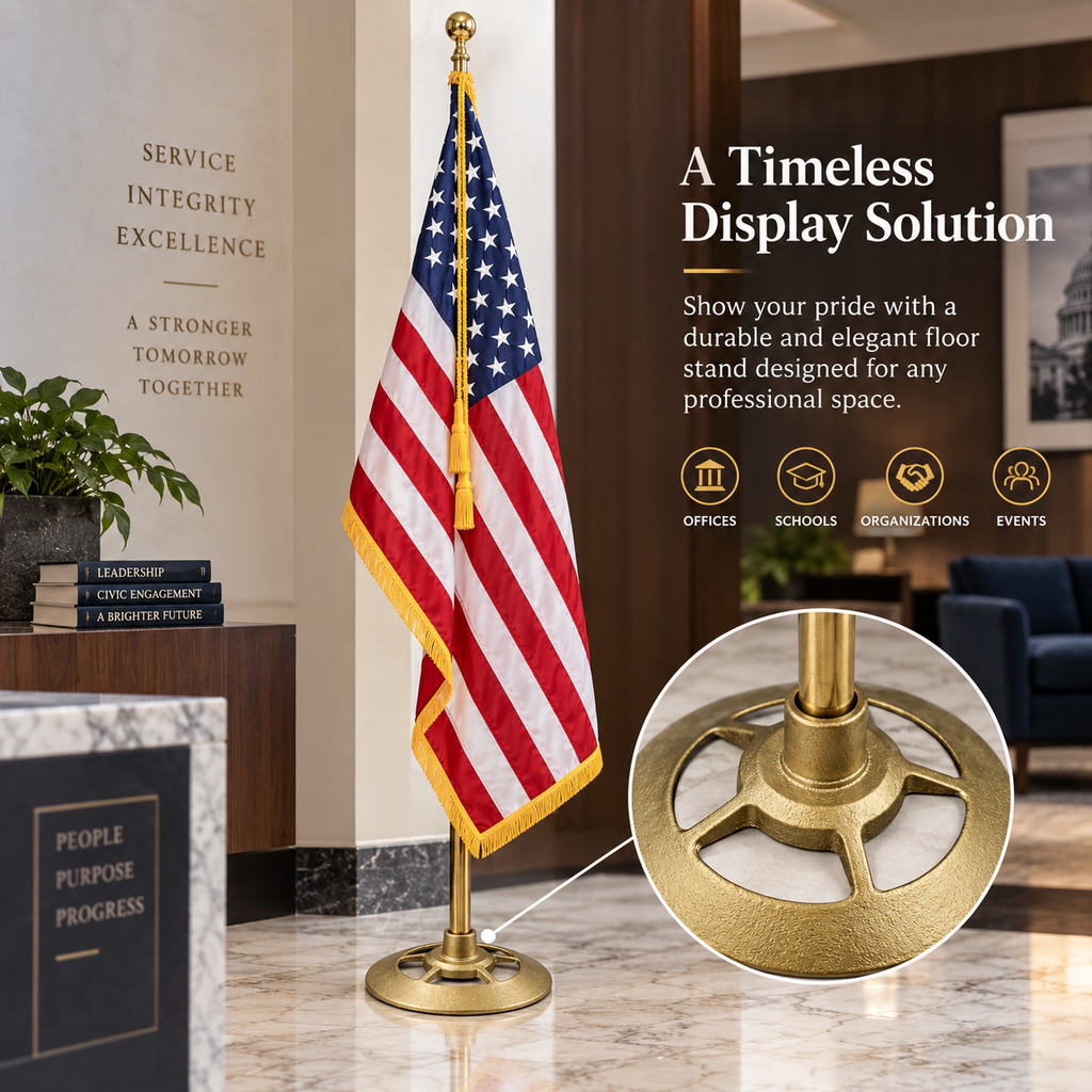 Federal Flagpole Floor Stands