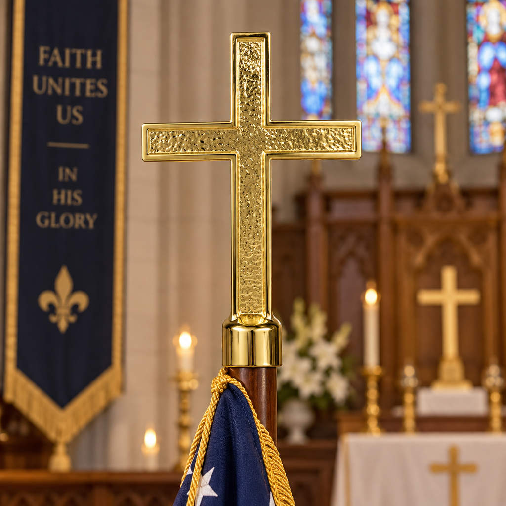 Passion Cross Flagpole Ornament