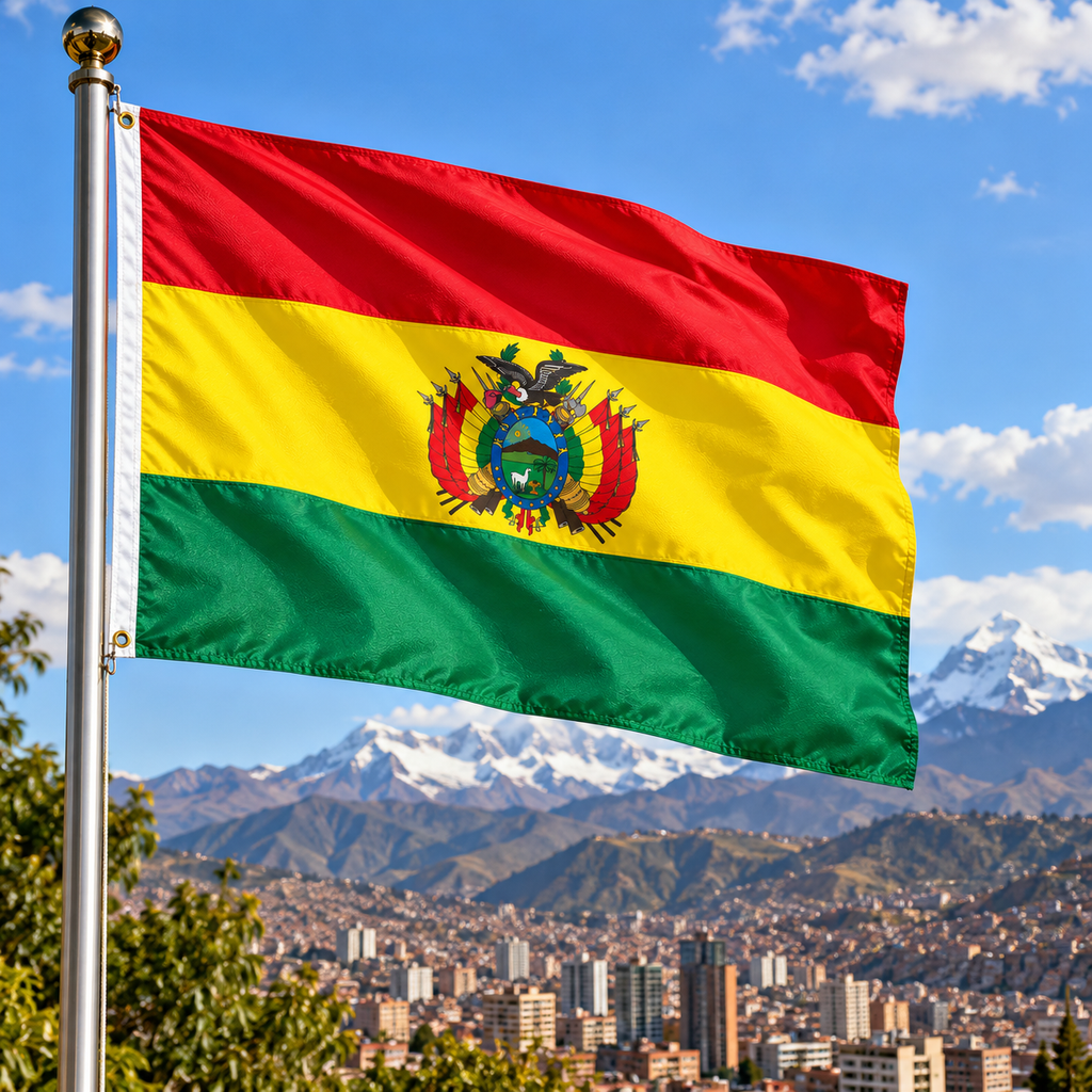 Bolivia Flag 2'x3' to 5'x8' Nylon