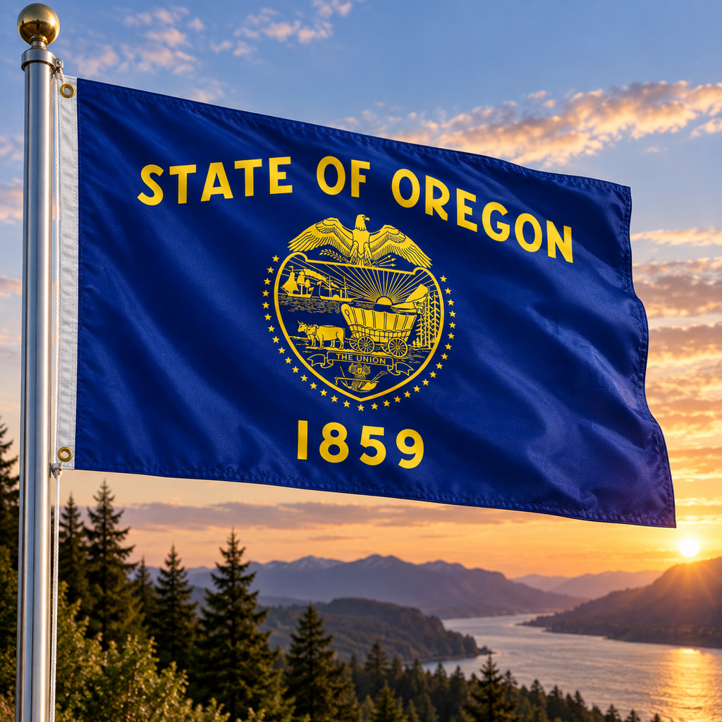 Nylon Oregon State Flag-3'x5' to 6x10'