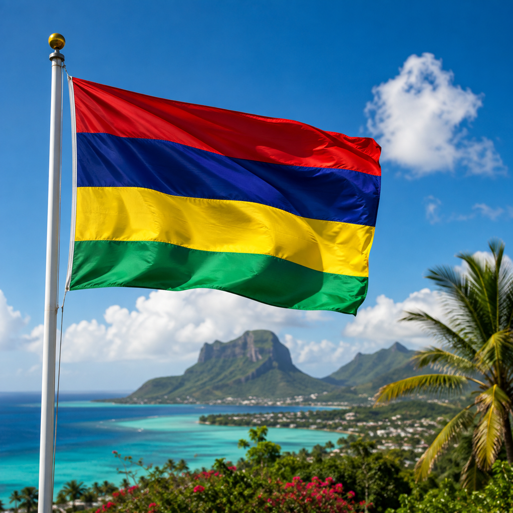 Mauritius Flag 2'x3' to 5'x8' Nylon
