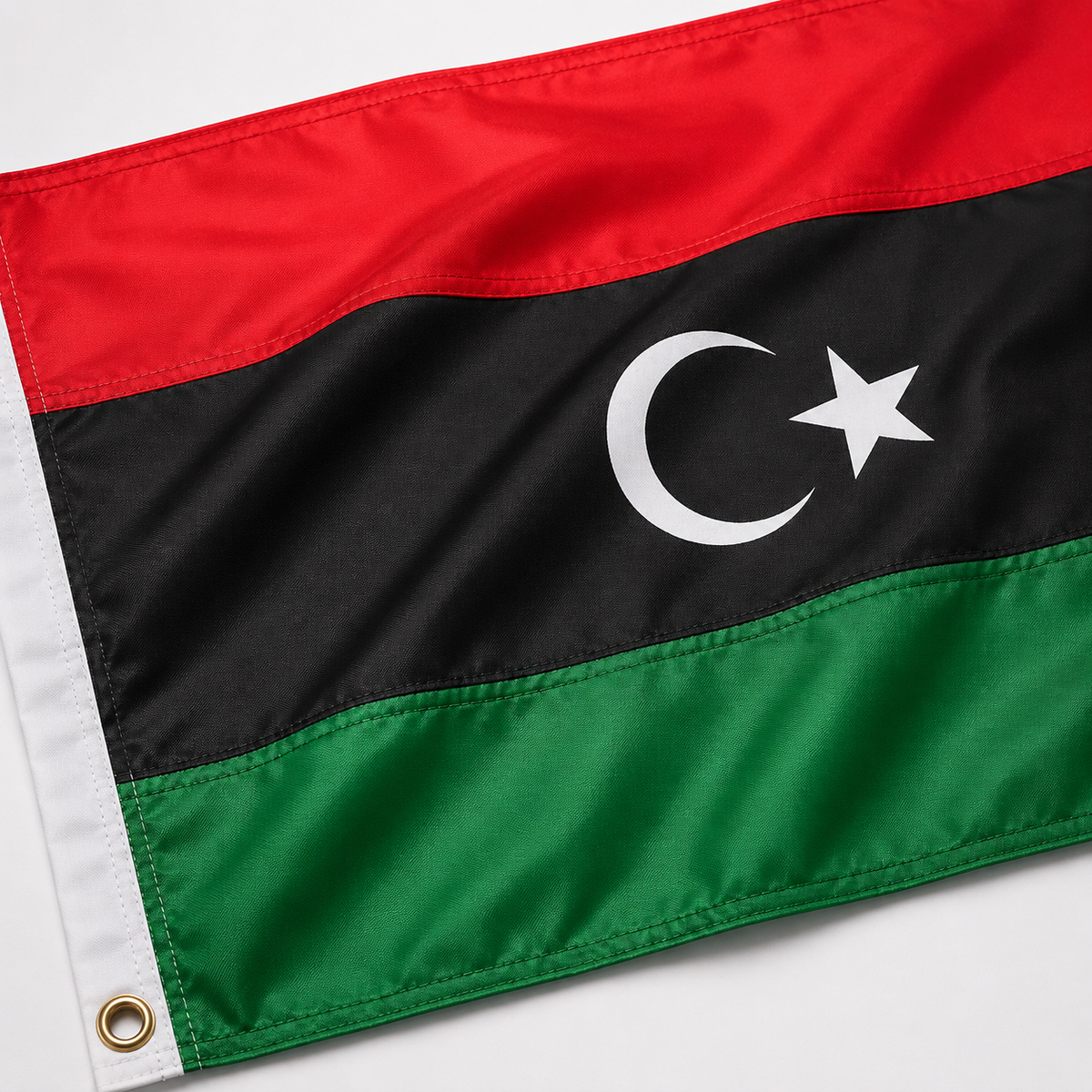 Libya Flag 2'x3' to 5'x8' Nylon