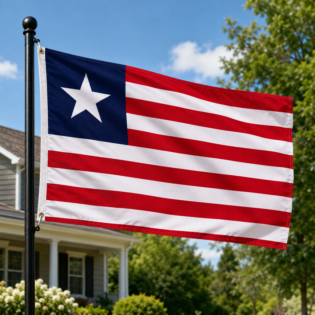 Liberia Flag 2'x3' to 5'x8' Nylon