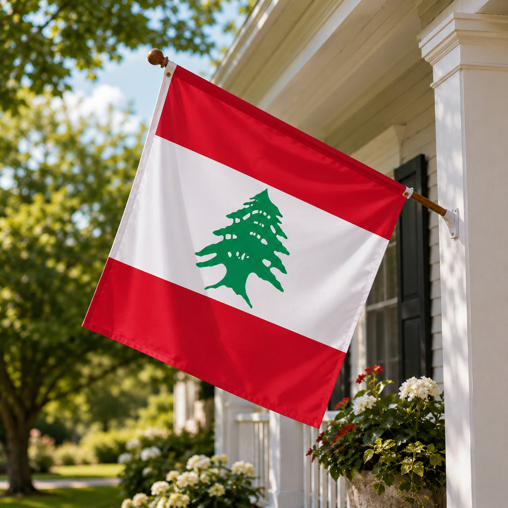 Lebanon Flag 2'x3' to 5'x8' Nylon