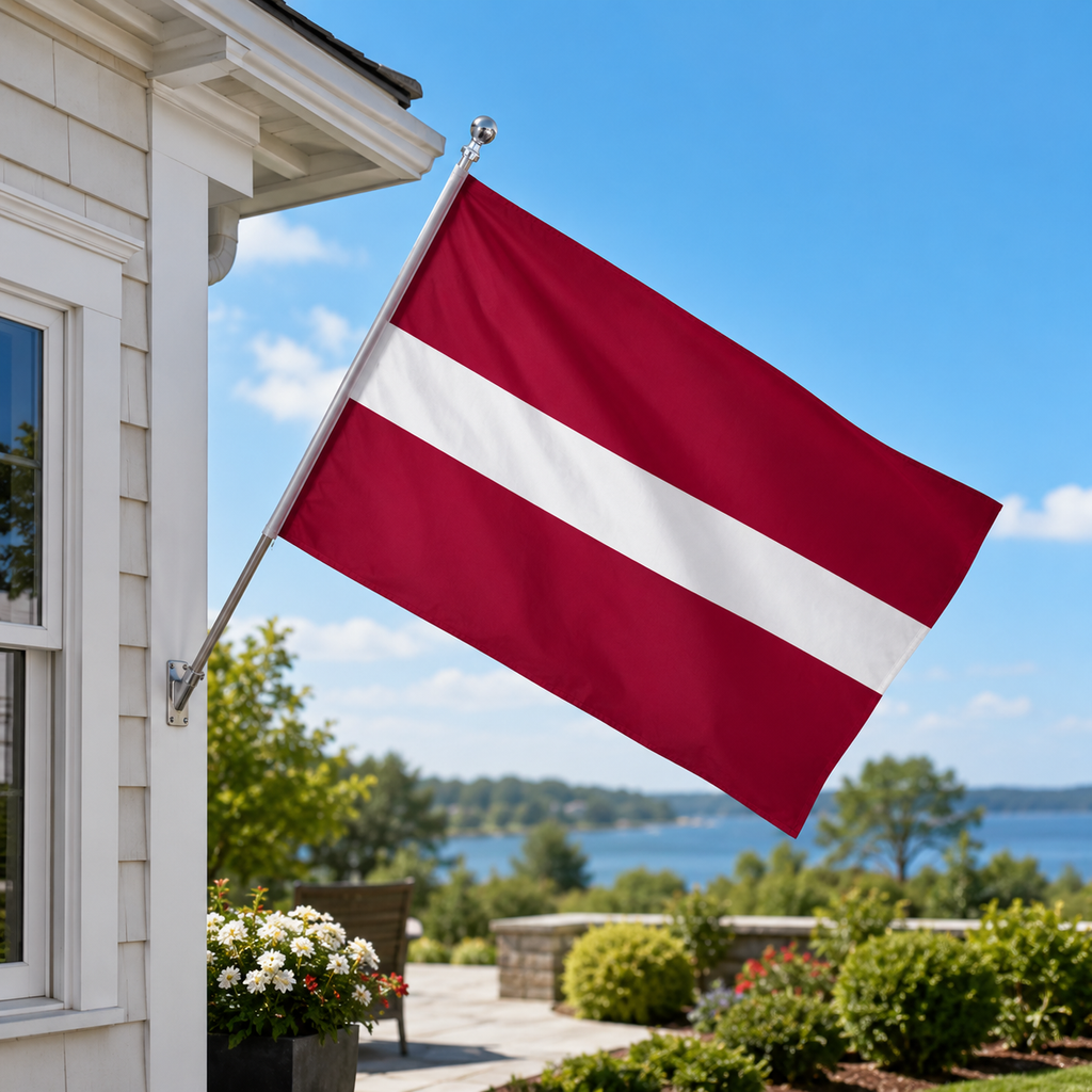 Latvia Flag 2'x3' to 5'x8' Nylon