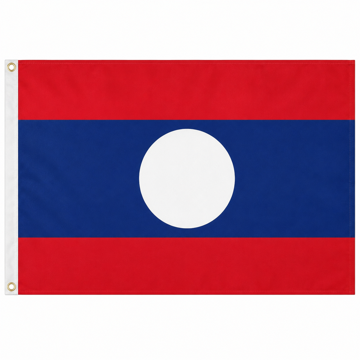 Laos Flag 2'x3' to 5'x8' Nylon