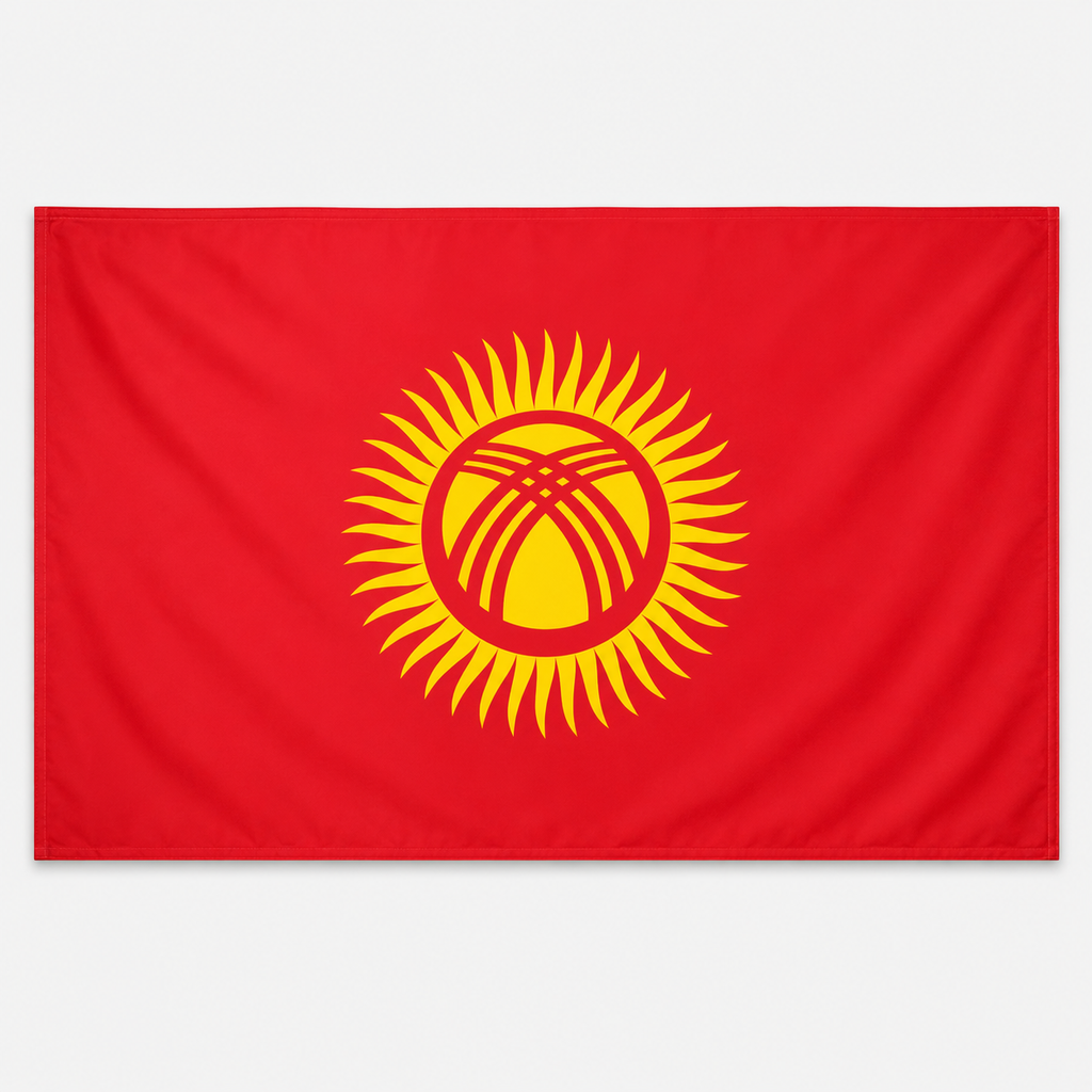 Kyrgyzstan Flag 2'x3' to 5'x8' Nylon
