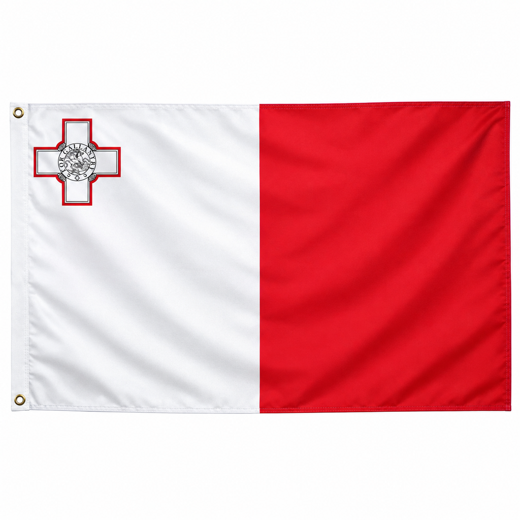 Malta Flag 2'x3' to 5'x8' Nylon
