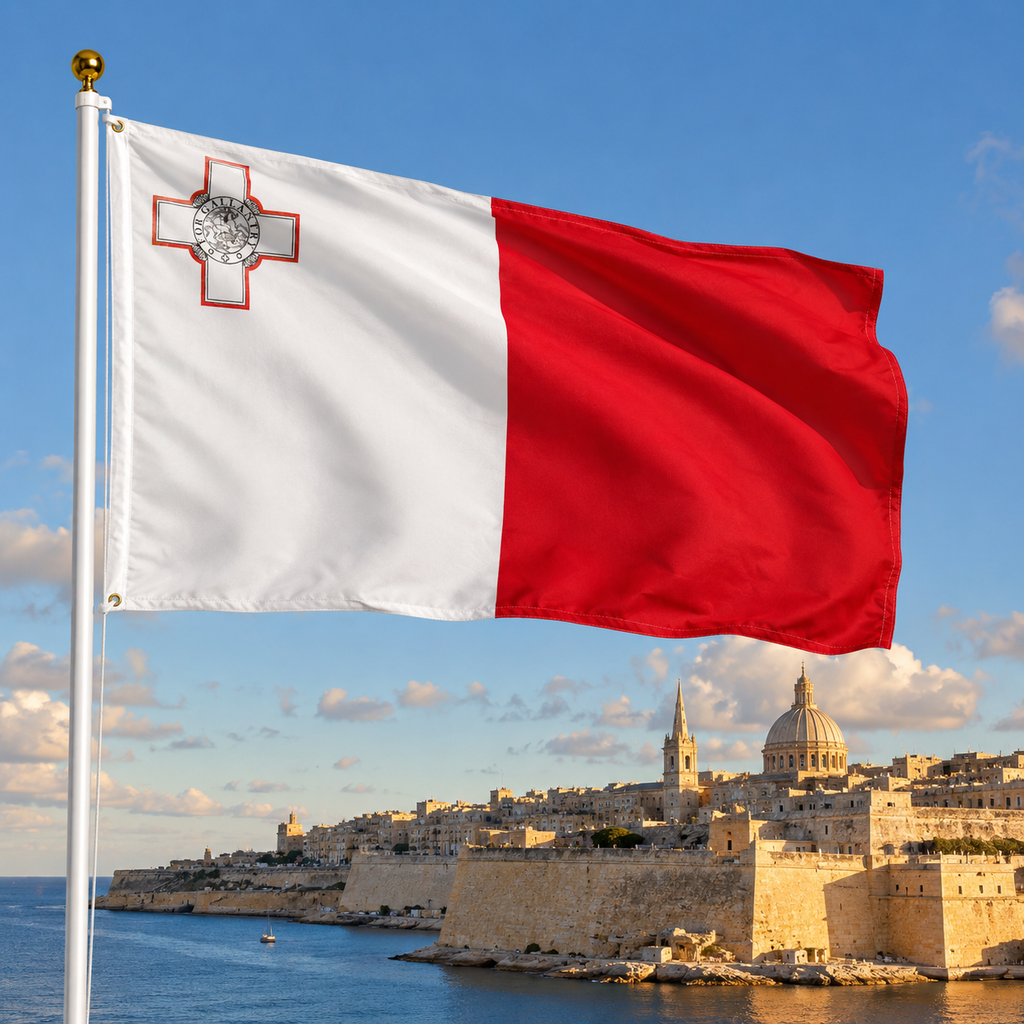 Malta Flag 2'x3' to 5'x8' Nylon