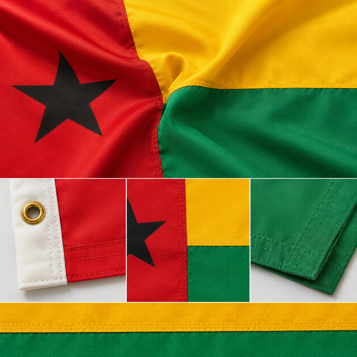 Guinea-Bissau Flag 2'x3' to 5'x8' Nylon