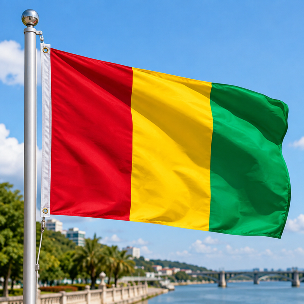 Guinea Flag 2'x3' to 5'x8' Nylon