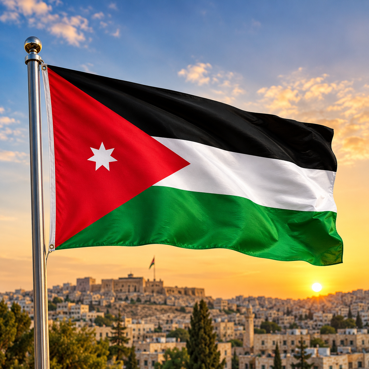 Jordan Flag 2'x3' to 5'x8' Nylon