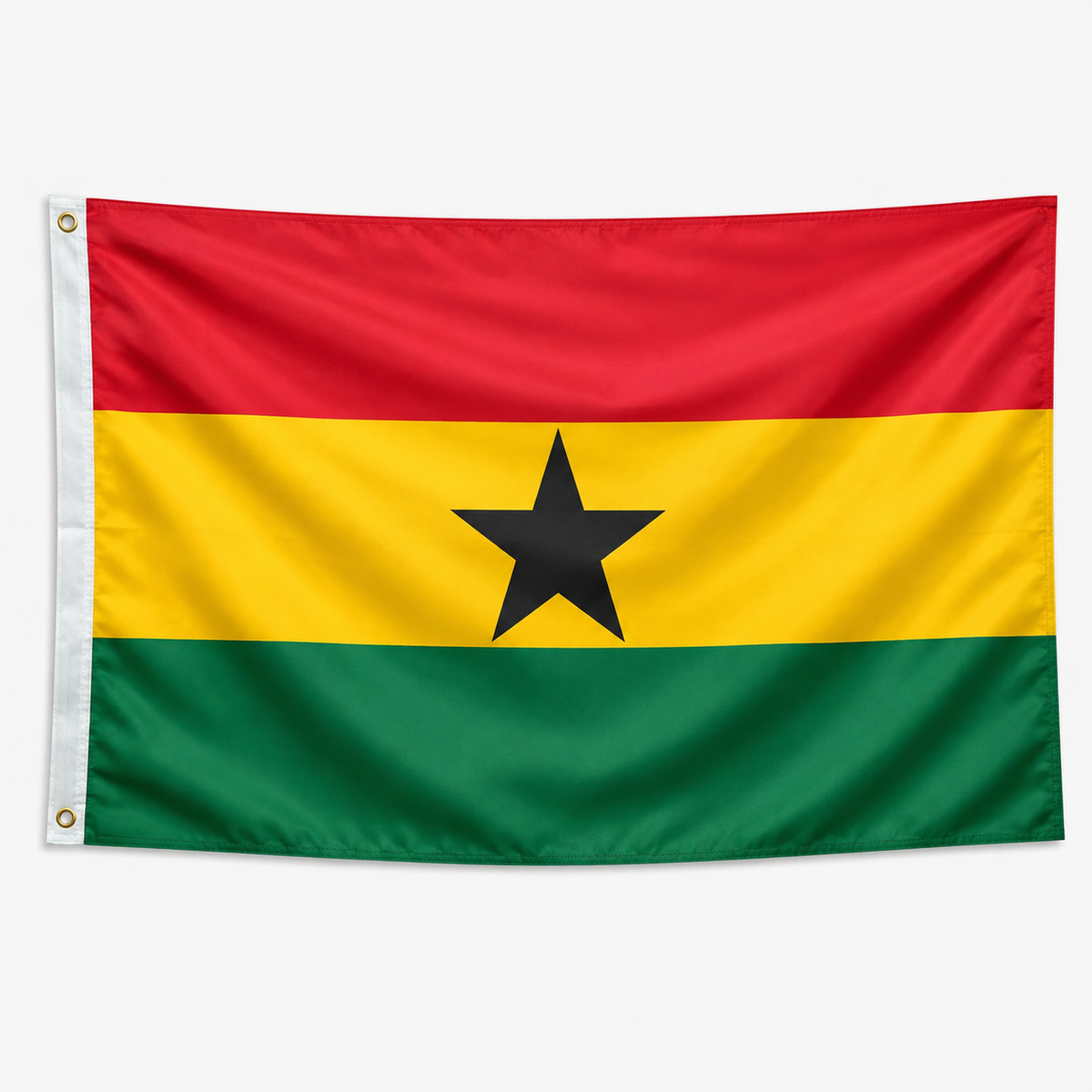 Ghana Flag 2'x3' to 5'x8' Nylon