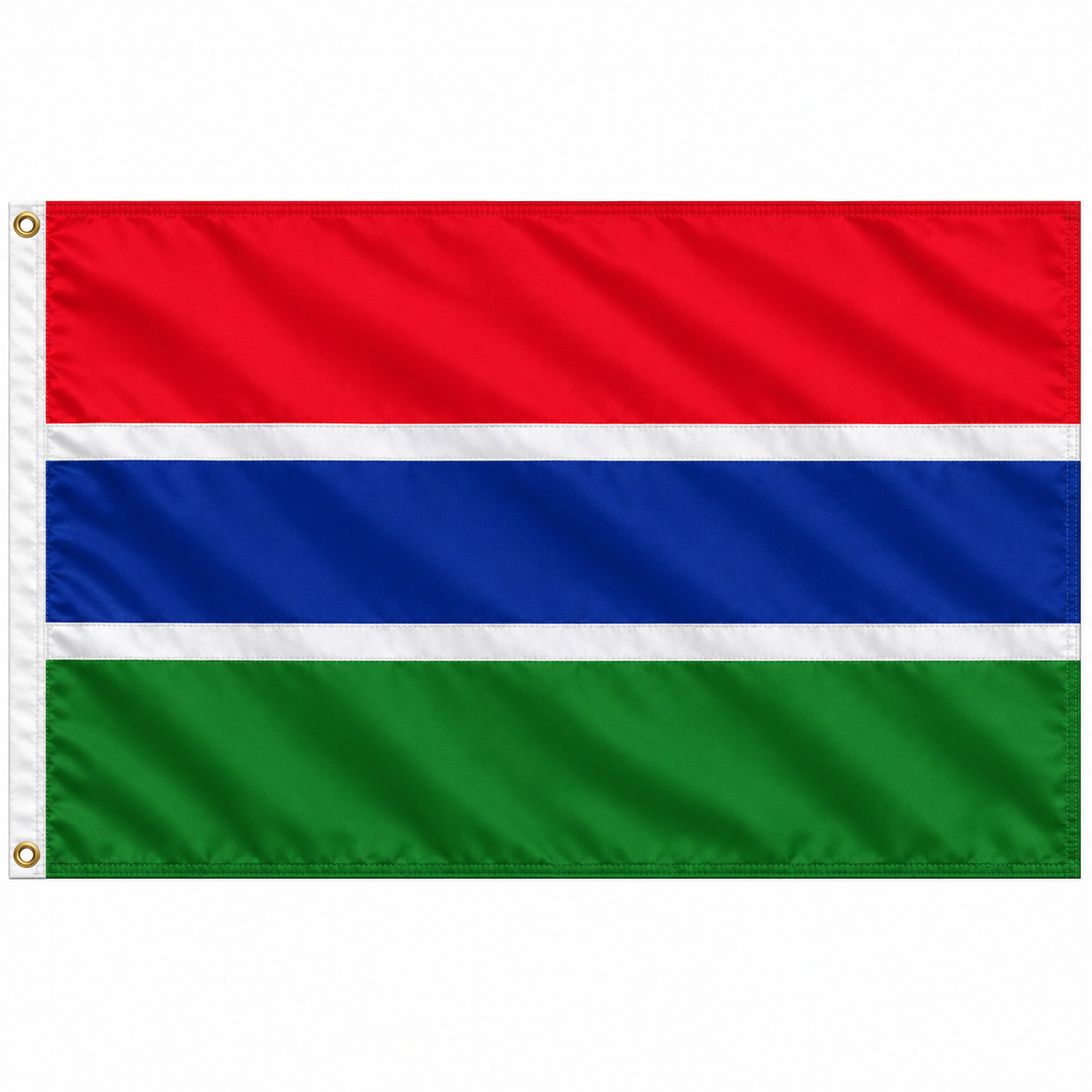 Gambia Flag 2'x3' to 5'x8' Nylon