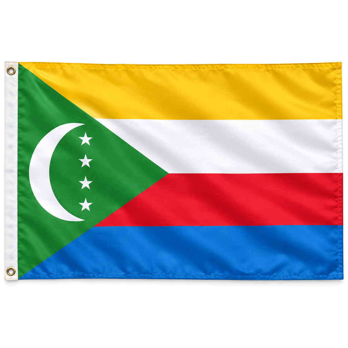Comoros Flag 2'x3' to 5'x8' Nylon