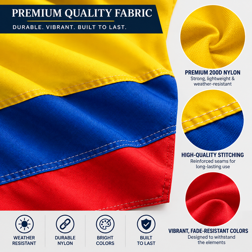 Columbia Flag 2'x3' to 5'x8' Nylon