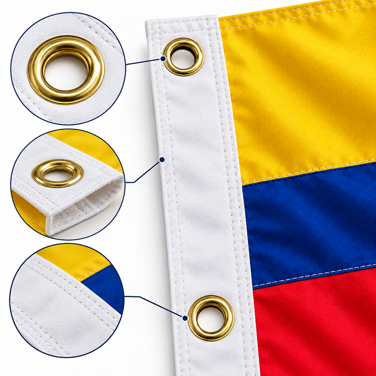 Columbia Flag 2'x3' to 5'x8' Nylon