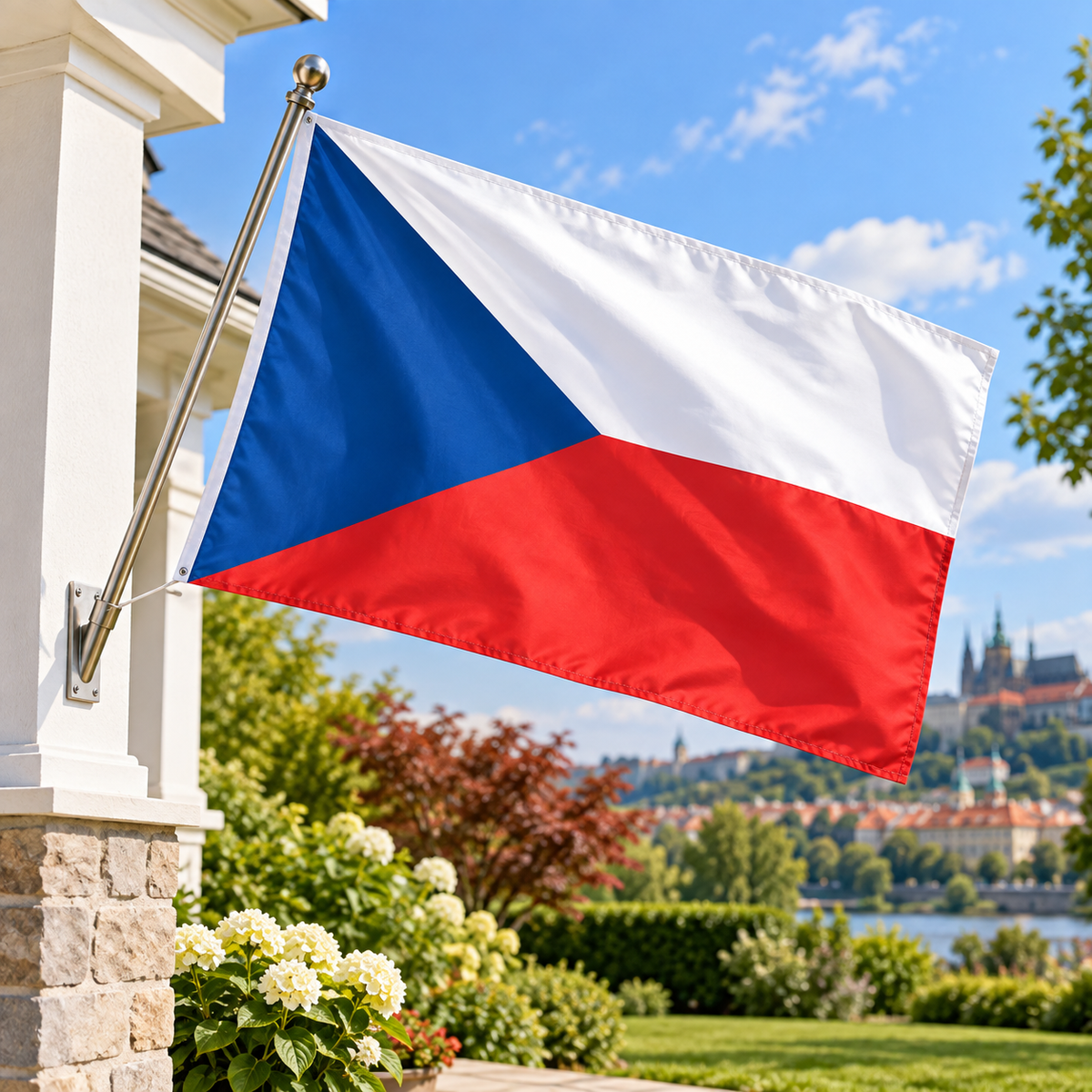 Czech Republic Flag 2'x3' to 5'x8' Nylon