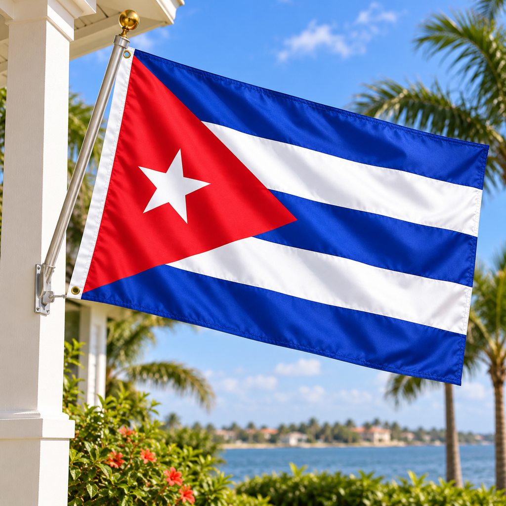 Cuba Flag 2'x3' to 5'x8' Nylon