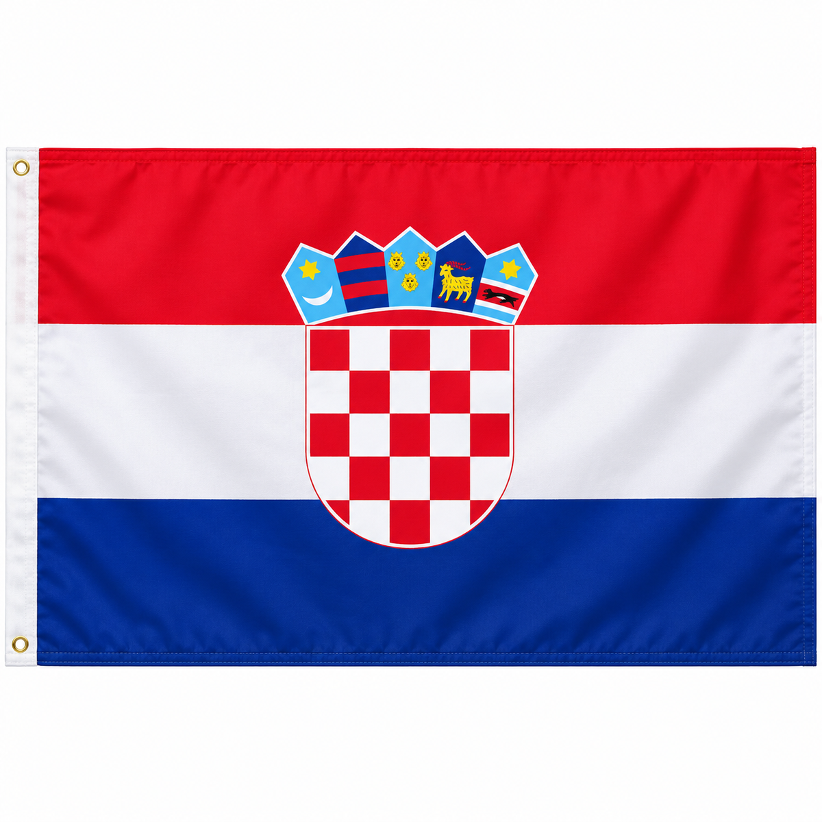 Croatia Flag 2'x3' to 5'x8' Nylon