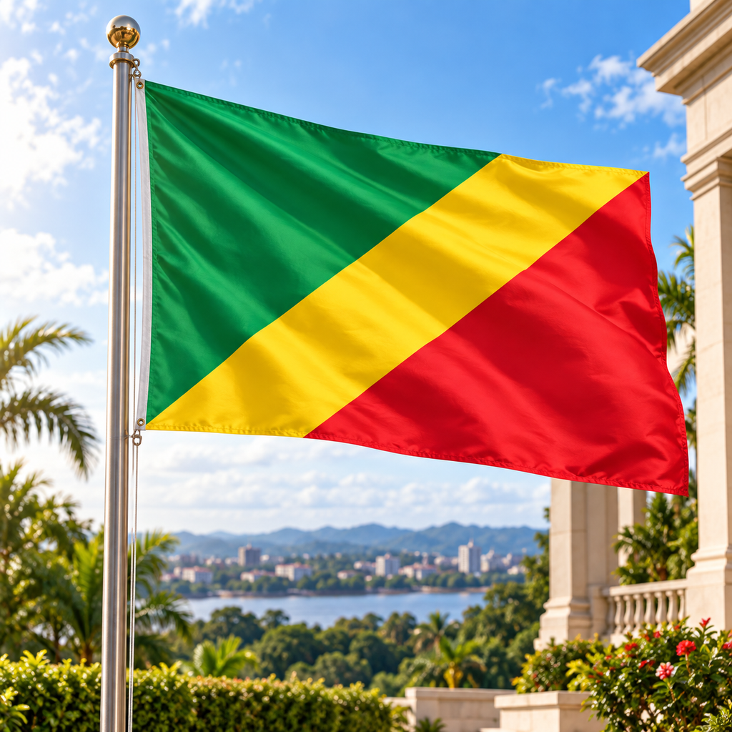 Congo Flag 2'x3' to 5'x8' Nylon