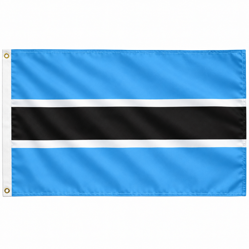 Botswana Flag 2'x3' to 5'x8' Nylon
