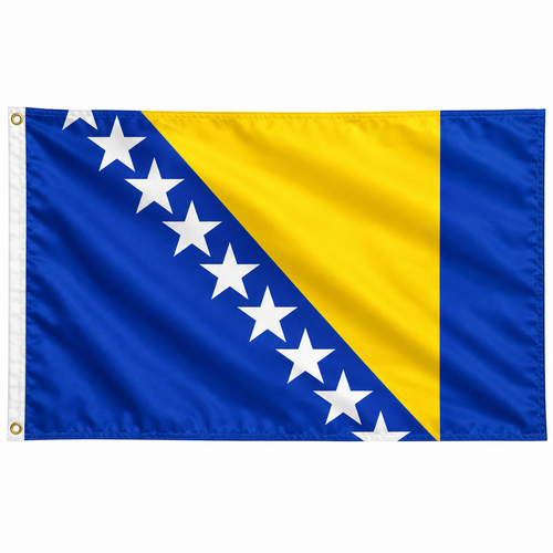 Bosnia-Herzegovina Flag 2'x3' to 5'x8' Nylon