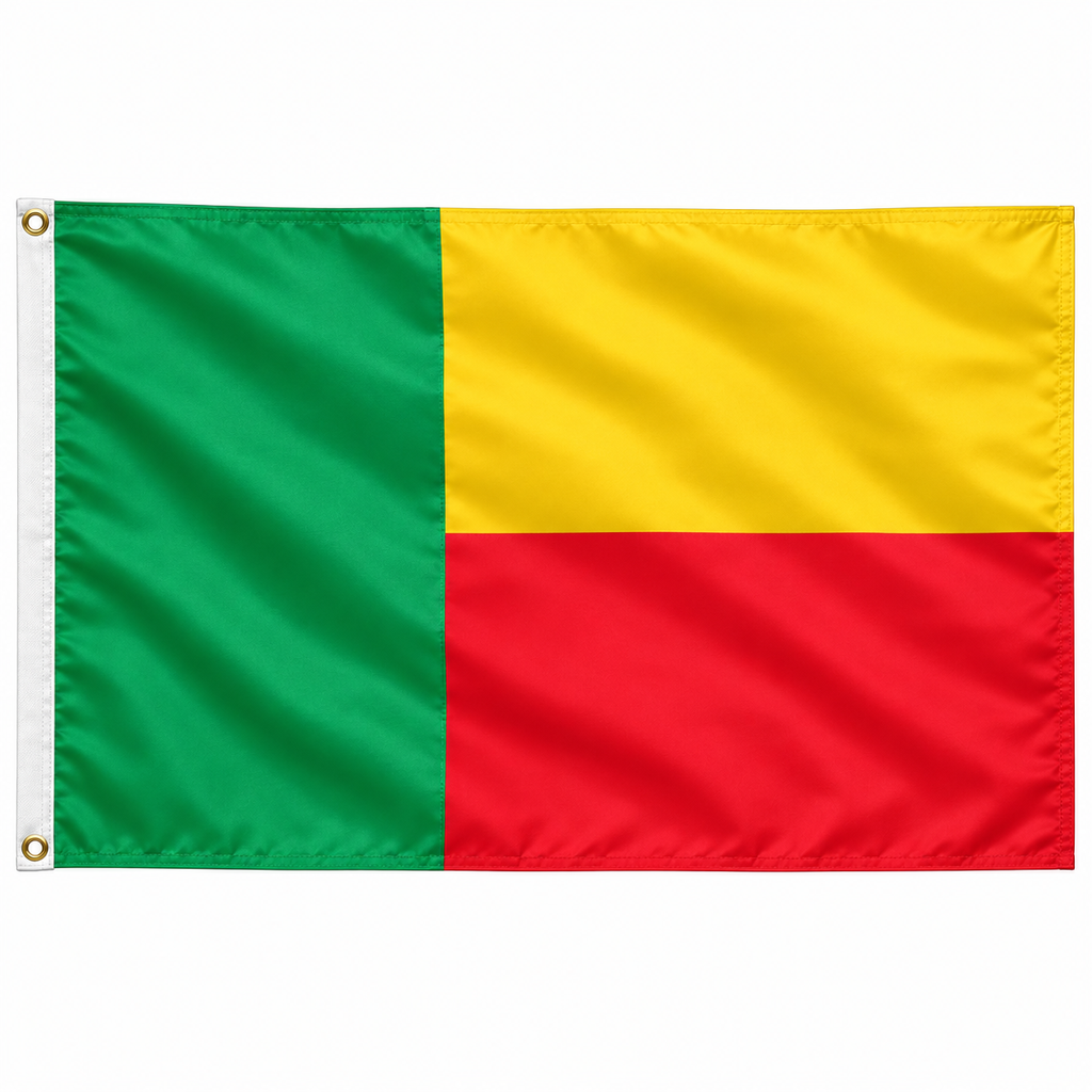 Benin Flag 2'x3' to 5'x8' Nylon