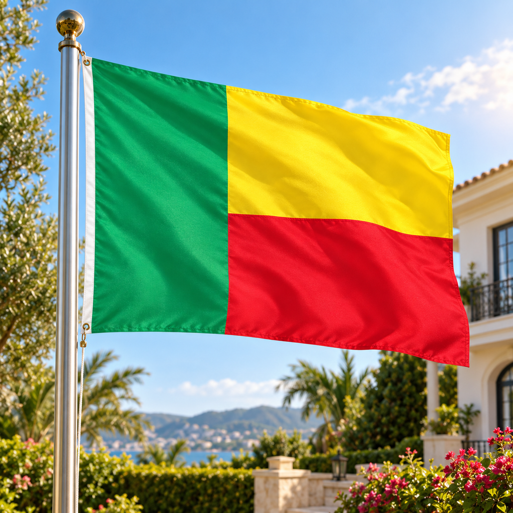 Benin Flag 2'x3' to 5'x8' Nylon