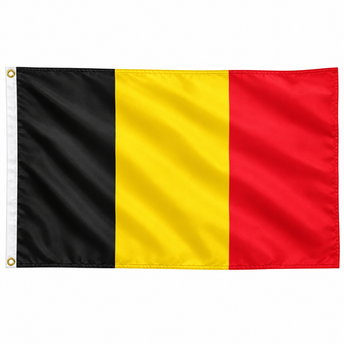 Belgium Flag 2'x3' to 5'x8' Nylon