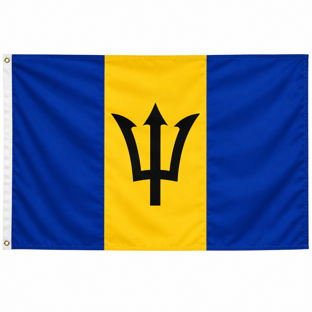 Barbados Flag 2'x3' to 5'x8' Nylon
