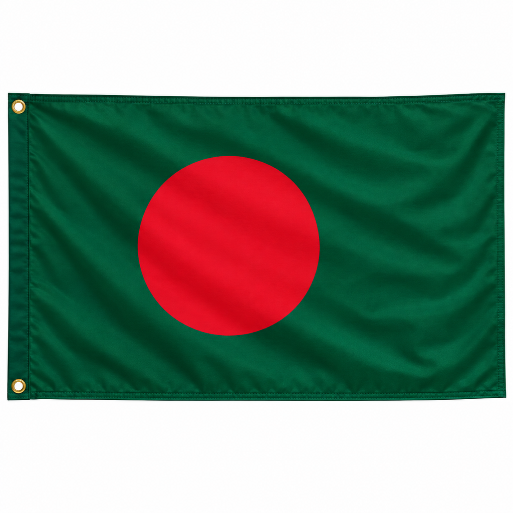Bangladesh Flag 2'x3' to 5'x8' Nylon