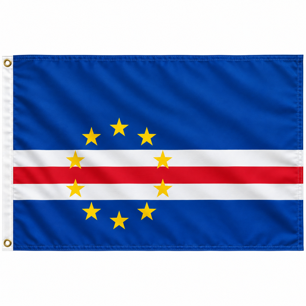 Cape Verde Flag 2'x3' to 5'x8' Nylon