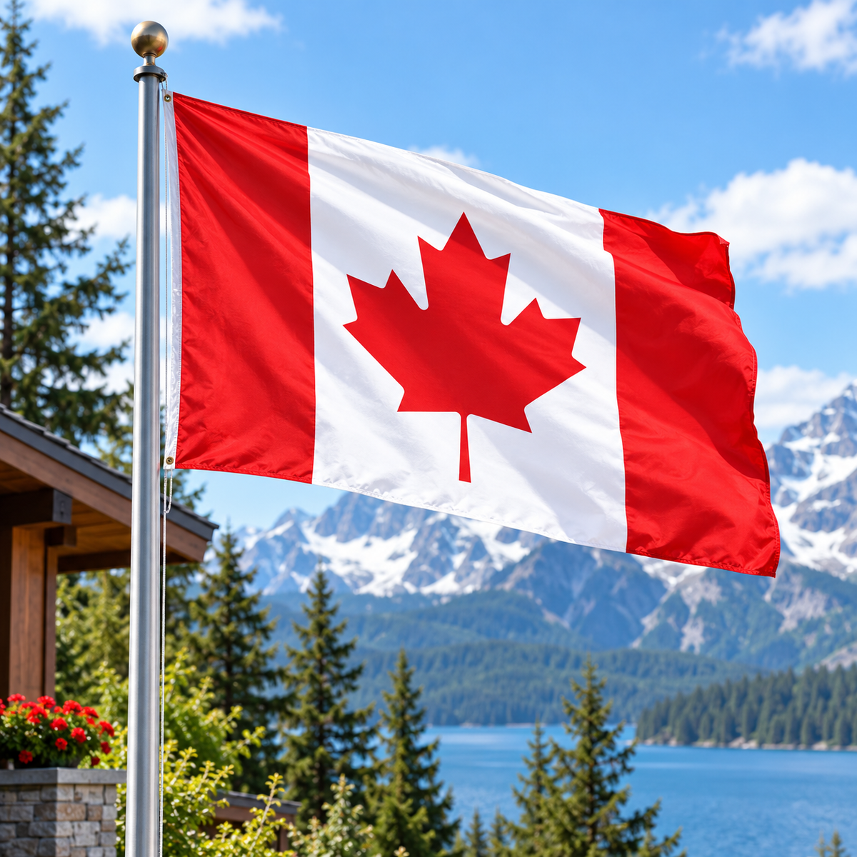 Canada Flag 2'x3' to 5'x8' Nylon