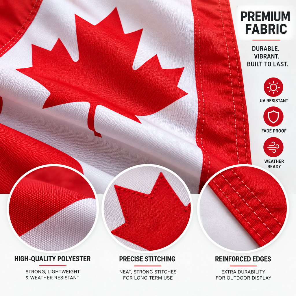 Canada Flag 2'x3' to 5'x8' Nylon