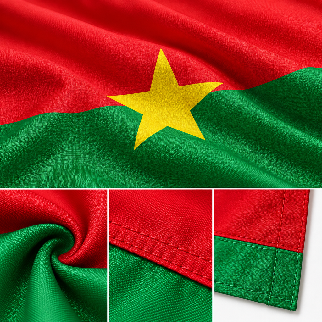Burkina Faso Flag 2'x3' to 5'x8' Nylon