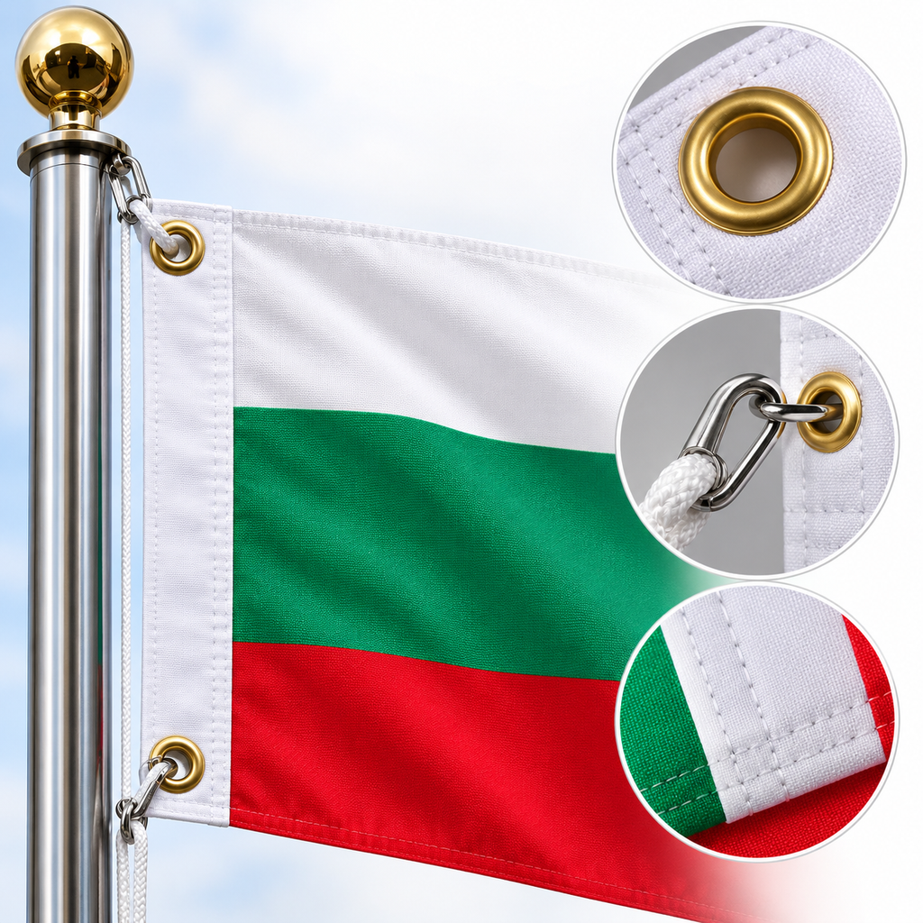 Bulgaria Flag 2'x3' to 5'x8' Nylon