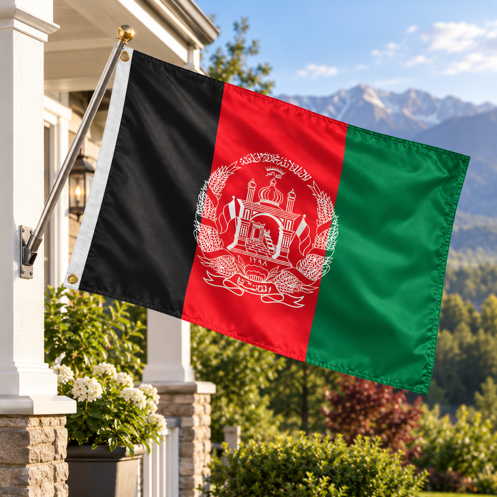 Afghanistan Flag 2x3' to 5x8' Nylon