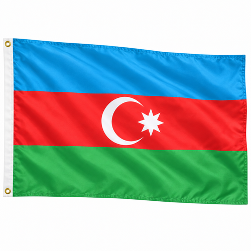 Azerbaijan Flag 2'x3' to 5'x8' Nylon