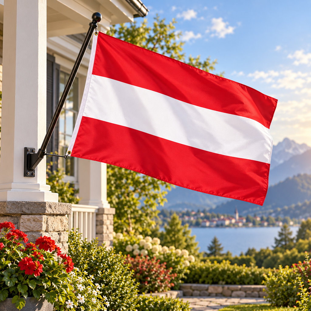 Austria Flag 2'x3' to 5'x8' Nylon