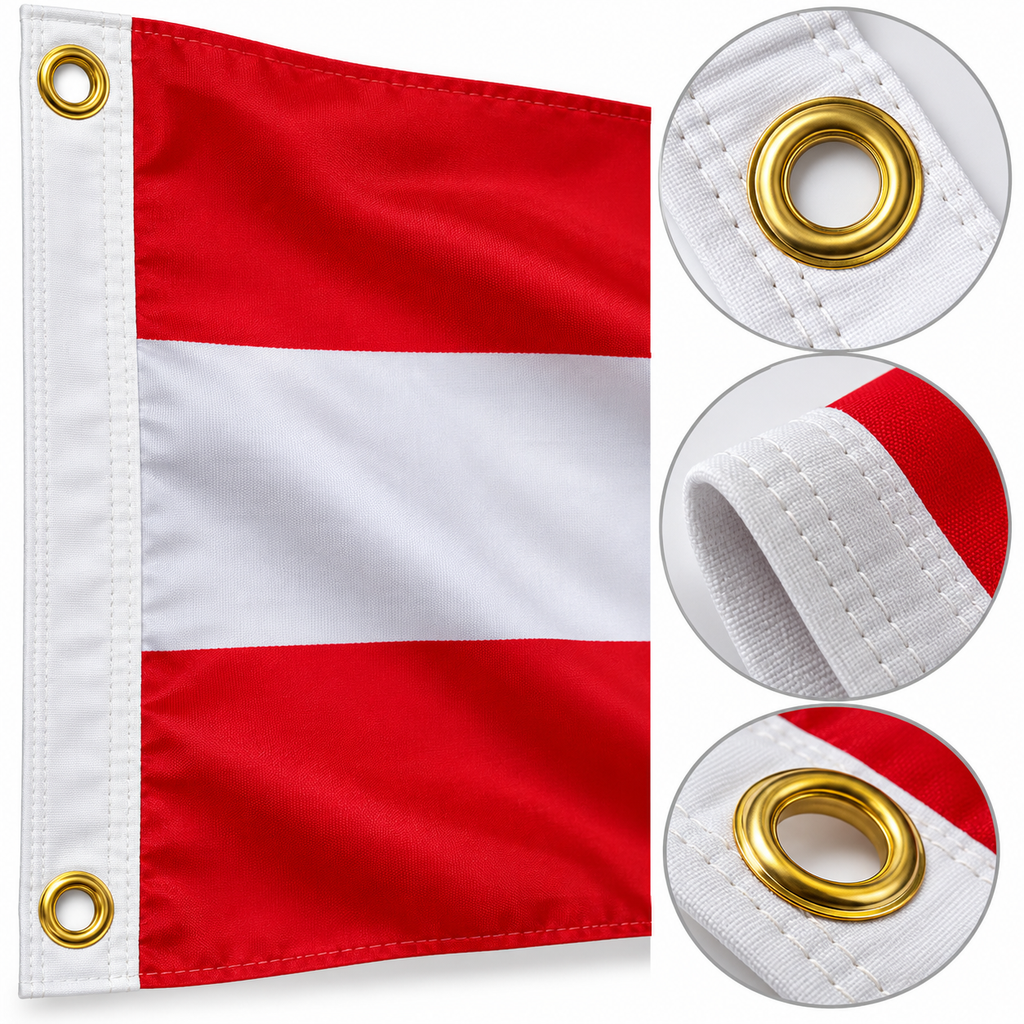 Austria Flag 2'x3' to 5'x8' Nylon