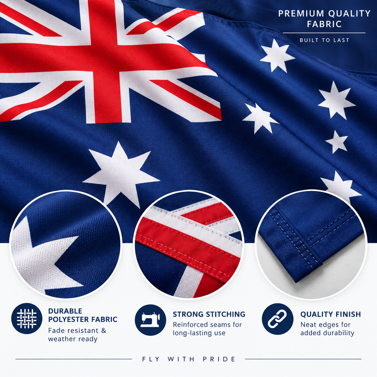 Australia Flag 2'x3' to 5'x8' Nylon