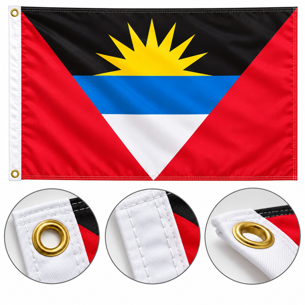 Antigua Flag 2'x3' to 5'x8' Nylon